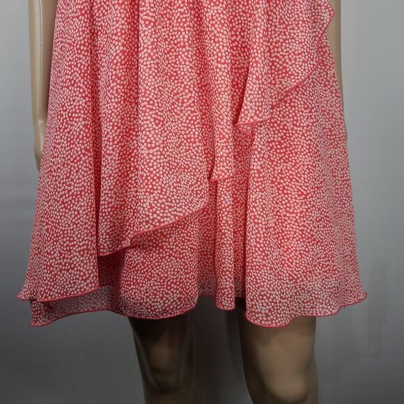 B.Darlin Pink and White Polka Dot Strapless Dress - Picture 9 of 9